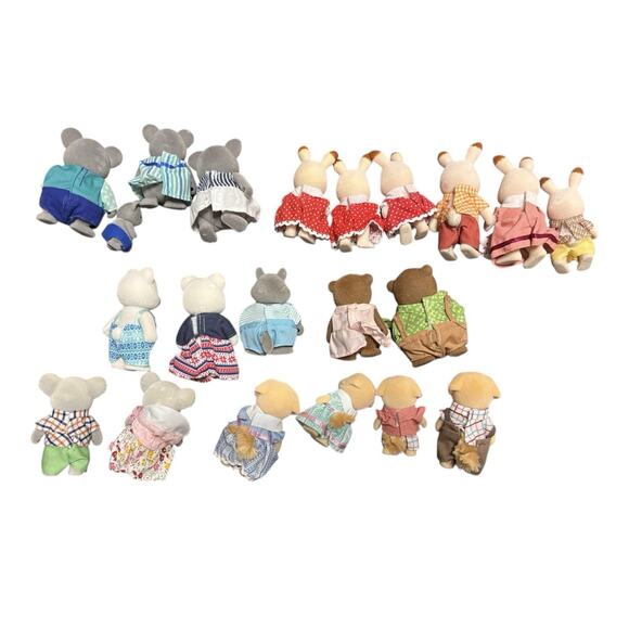 Lot Of Vintage Calico Critters Lab Dog Koala Bear 21 In Total Excellent Conditio - Picture 2 of 6